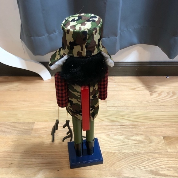 Nutcracker Bow Hunter Antlers Trapper Hat Christmas Decor NEW - Picture 5 of 7